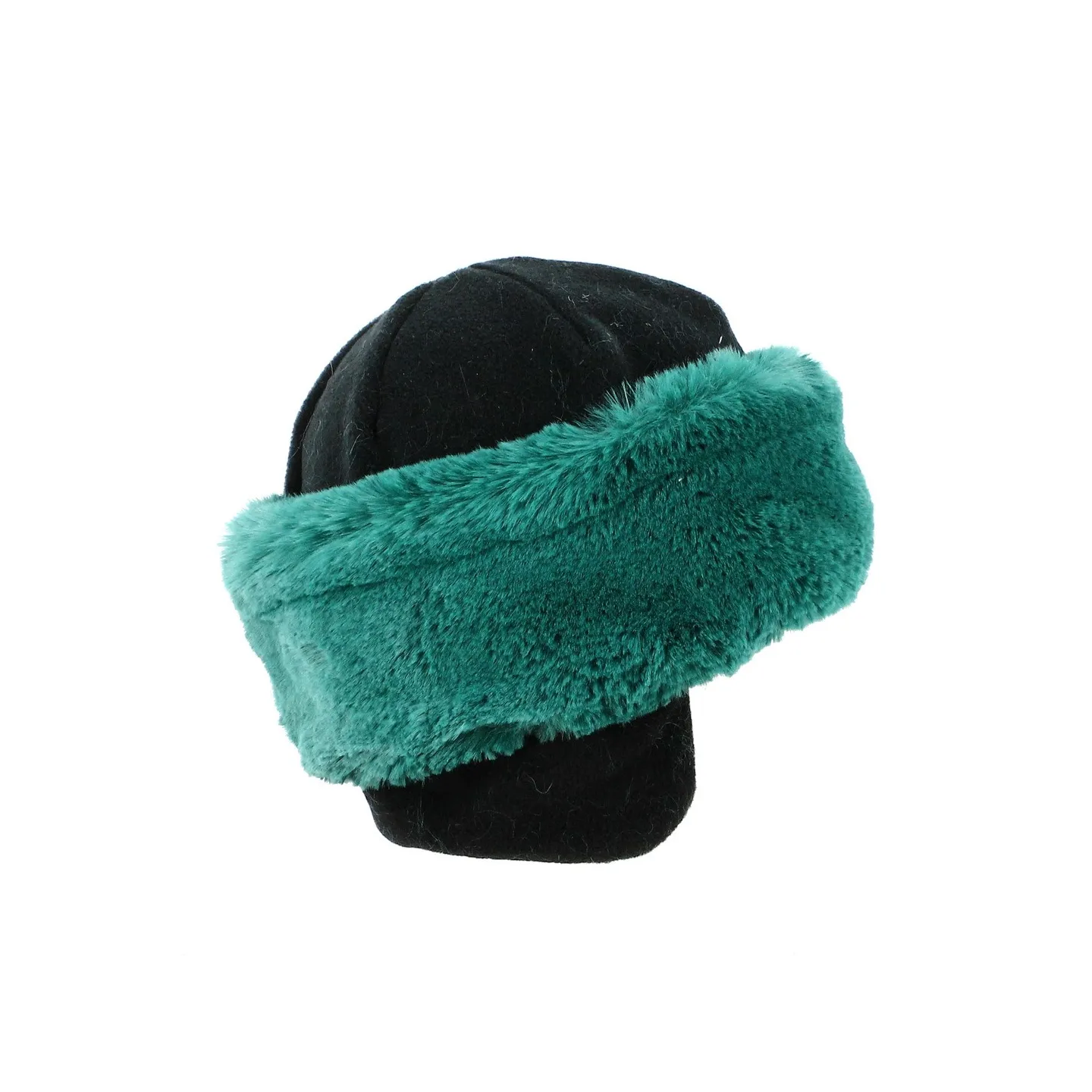 Toque Chamonix Fourrure Vert - achat toque femme - Chapellerie Traclet | Chapellerie Traclet