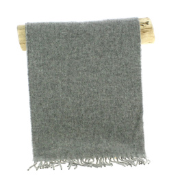 Gray Wool Scarf - Traclet