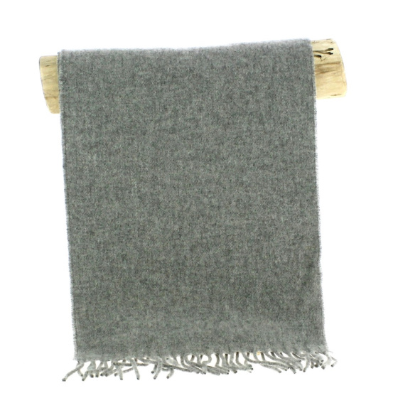 Gray Wool Scarf - Traclet