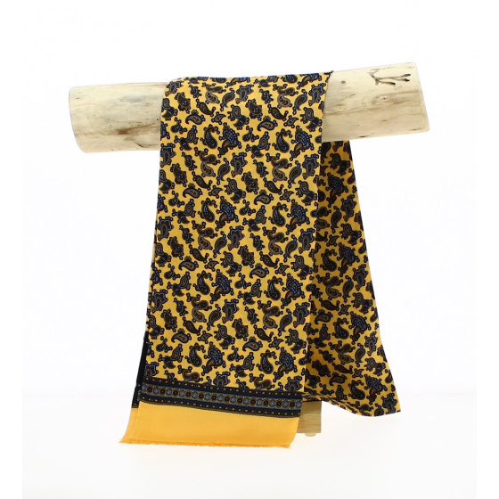 Yellow Leonard Silk Scarf - Traclet