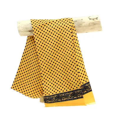 Foulard Homme Jaune Soie - Traclet