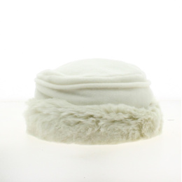 Akilina Faux Fur Hat & Fleece Lining Ecru - Traclet