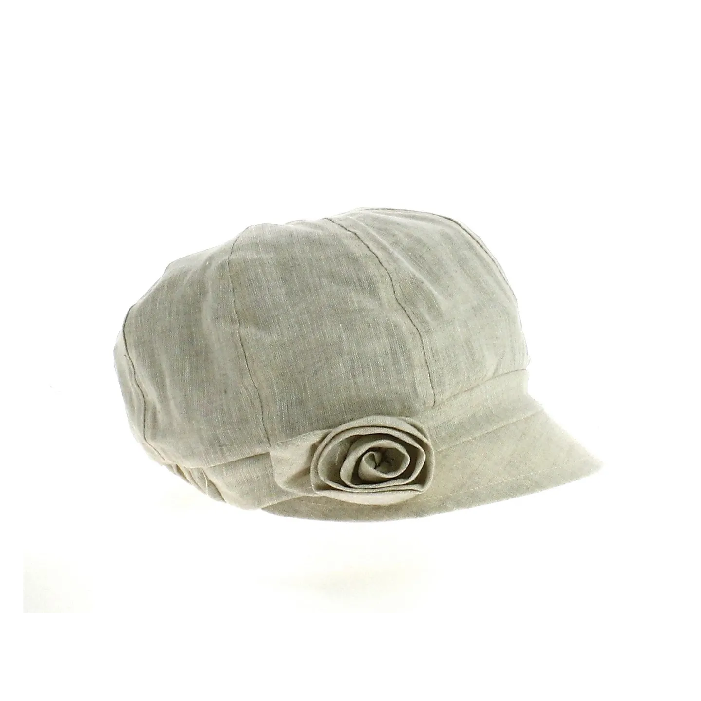 Alisa Newsboy Cap in Linen - Traclet Reference: 21393 | Traclet Hat Shop