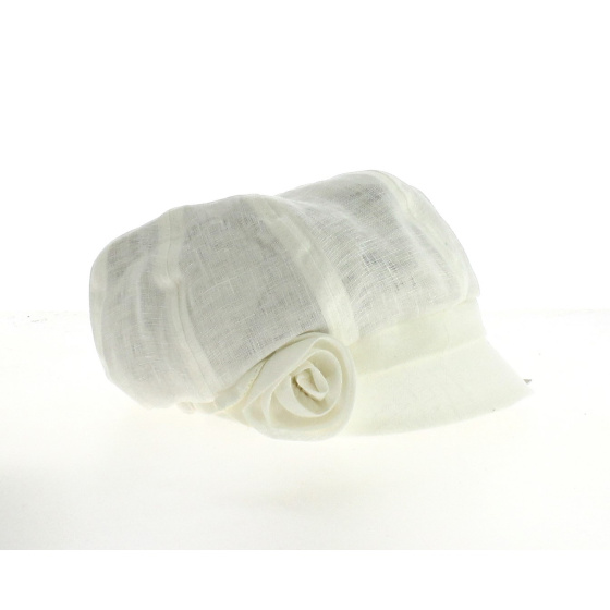 Alisa Newsboy Cap in Linen - Traclet