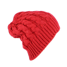 Long Florence RED Beanie - Traclet