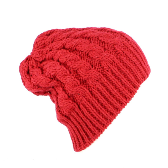Long Florence RED Beanie - Traclet