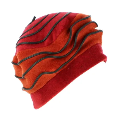 Toque Polaire Femme Najac rouge/rouille - Traclet