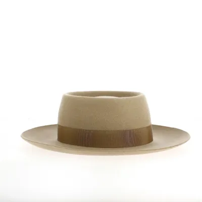 Beige Alsatian Hat - Gambler Shape Reference: 21414 | Traclet Hat Shop