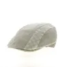 Greece Beige Linen Flat Cap - Traclet Reference: 21408 | Traclet Hat Shop