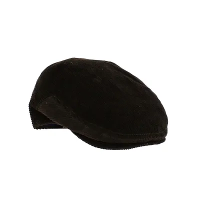 Brown Velvet Flat Cap Buster - Traclet Reference: 21379| Traclet Hat Shop