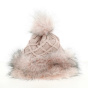 Pink Faux Fur Pom-Pom Beanie - Starling