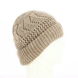 Pauline beige/camel beanie - Traclet