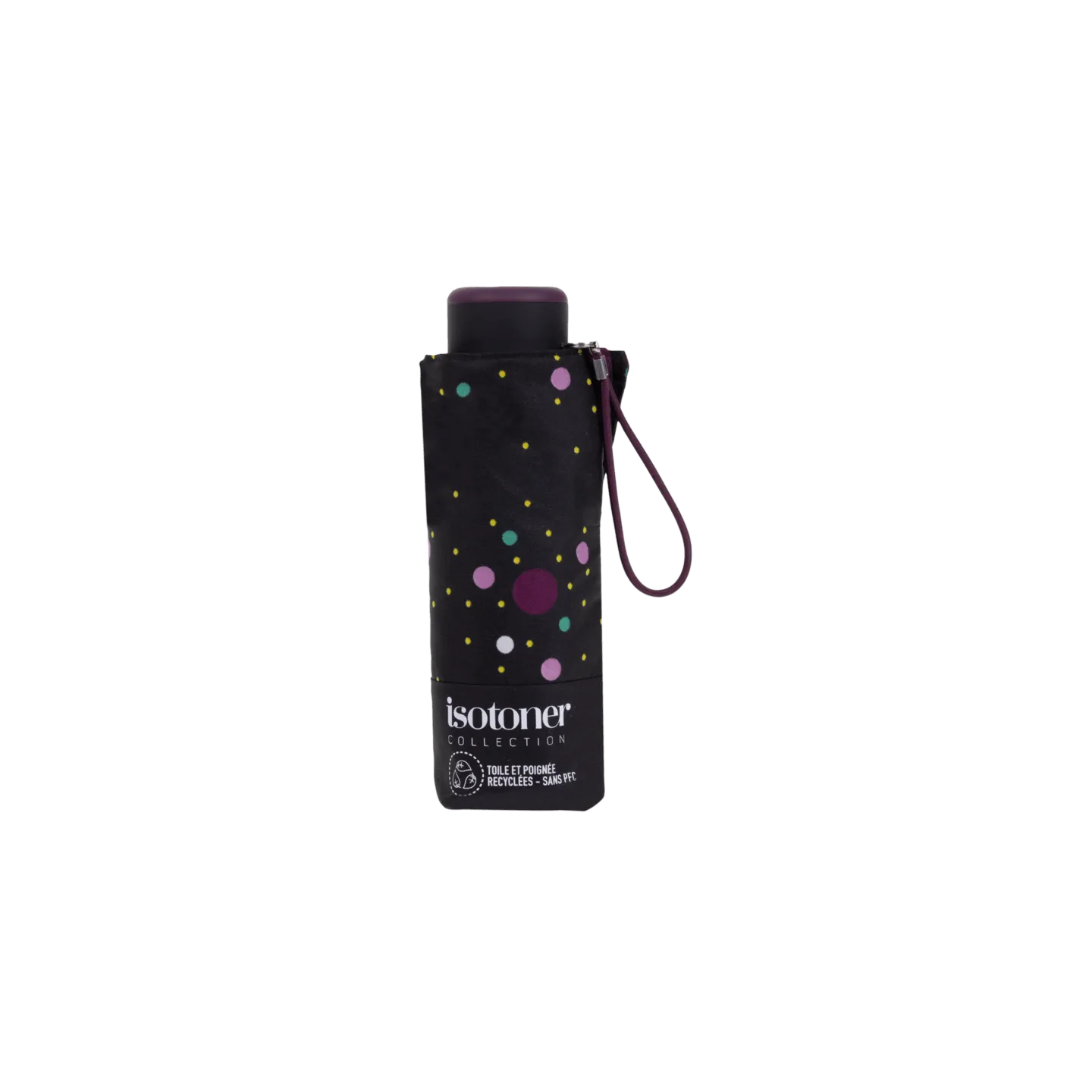 Parapluie Mini Ultra Slim pois contemporain - Isotoner