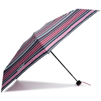 Parapluie Mini Ultra Slim Rayure blush - Isotoner