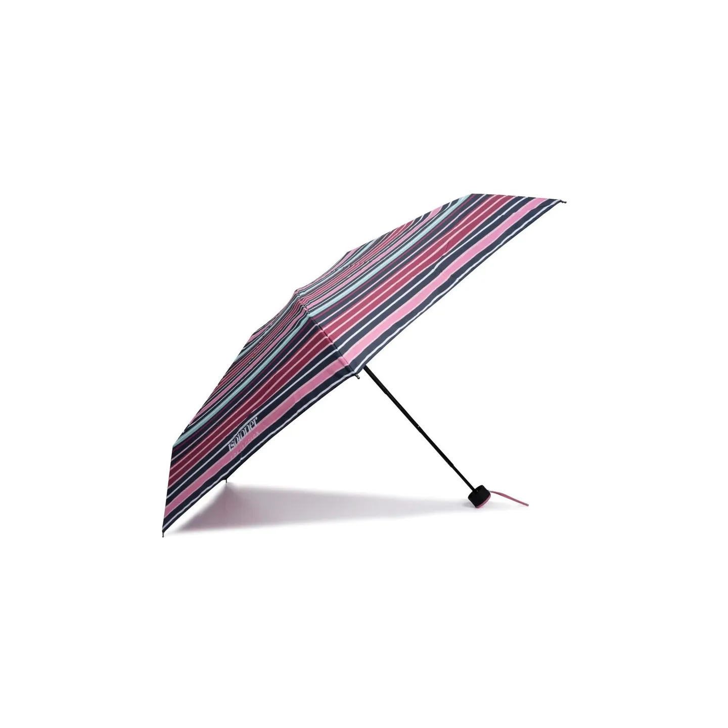 Parapluie Mini Ultra Slim Rayure blush - Isotoner