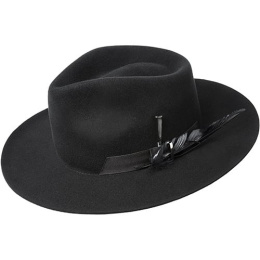 Bailey Barksdale Black Wool Felt Fedora Hat