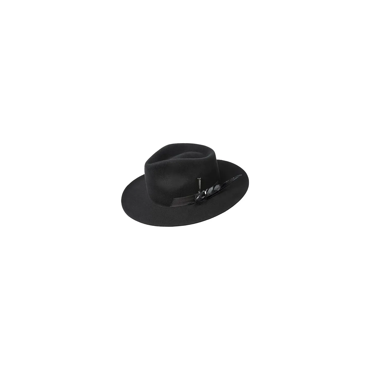 Chapeau Fedora Barksdale feutre laine noir - Bailey . Ref 21449