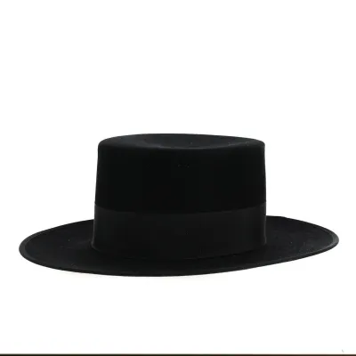 Chapeau Cordobes Noir Feutre Poil