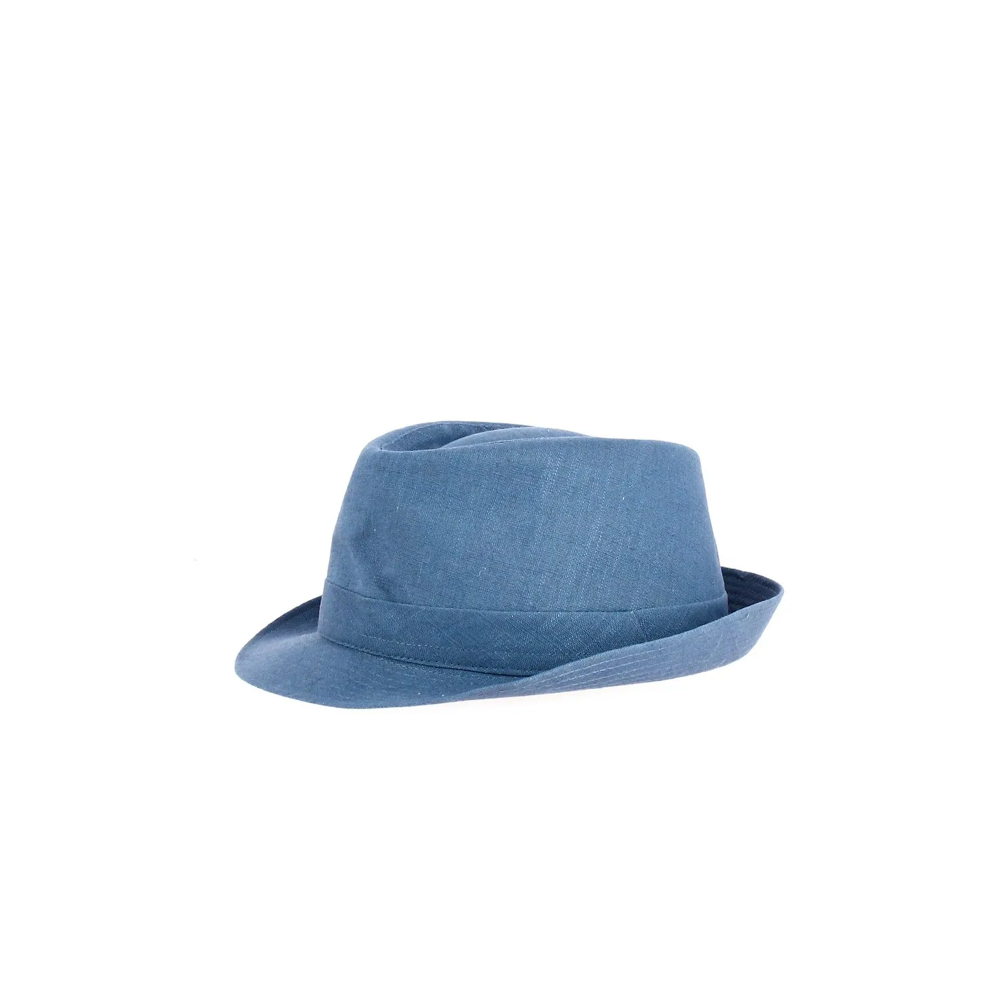 Chapeau Rufin Trilby Lin Bleu - Traclet