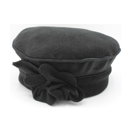 Fleece Beret with Coimbra Bow - Traclet