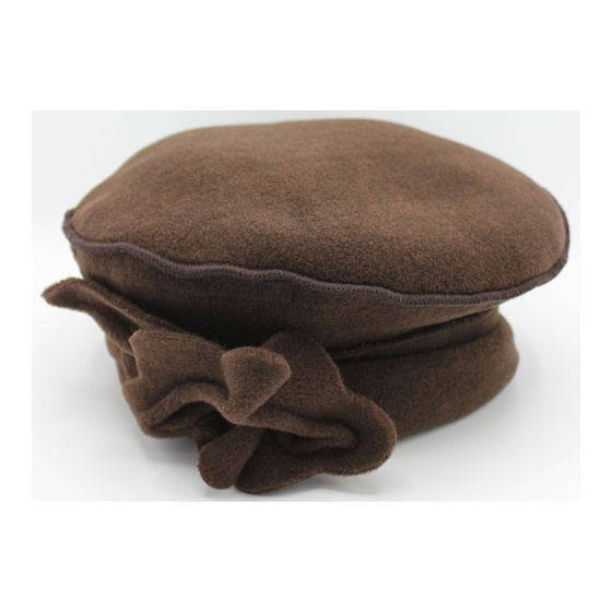 Fleece Beret with Coimbra Bow - Traclet
