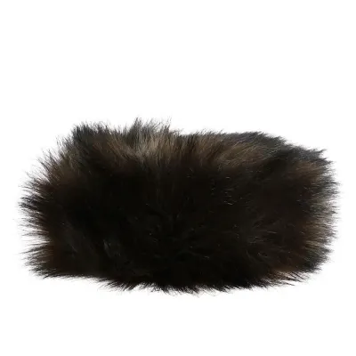 Toque Courchevel Fausse Fourrure Longue Marron - Traclet