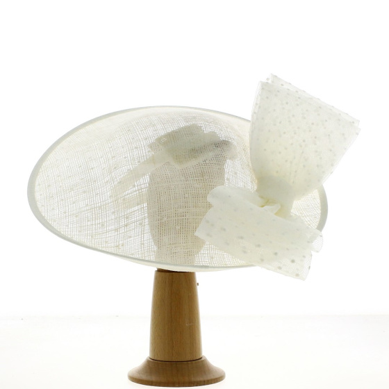Ivory Amira Ceremony Hat - Traclet