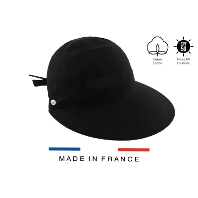 Casquette Grande Visière Camila Noir - Traclet