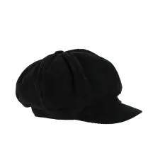Black Velvet Newsboy Cap - Traclet Reference: 21474 | Traclet Hat Shop
