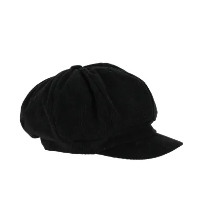 Black Velvet Newsboy Cap - Traclet Reference: 21474 | Traclet Hat Shop