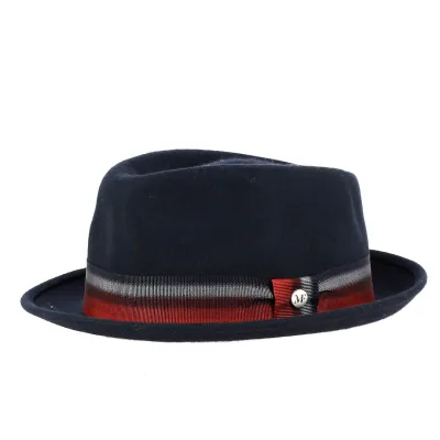 Chapeau Porkpie laine marine - Flechet Ref 21468