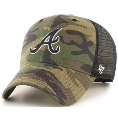 Atlanta Braves Camouflage Trucker Cap - 47 Brand Reference: 21493| Chapellerie Traclet