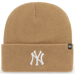 MLB NY Yankees Acrylic Beanie Camel - 47 Brand