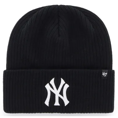 Bonnet MLB NY Yankees Acrylique Noir - 47 Brand  Reference : 21504| Chapellerie Traclet