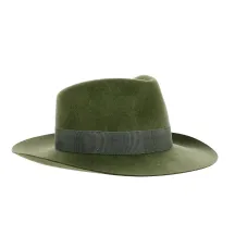 Chapeau Fedora Feutre Laine Kaki  - Traclet Reference : 21494 | Chapellerie Traclet