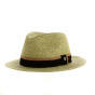Beige Paper Straw Trilby Meridian Hat - Traclet