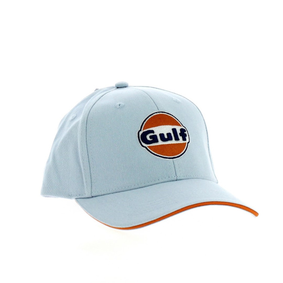 Gulf Sky Blue & Orange Cotton Cap - Traclet