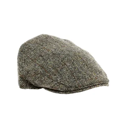 Casquette plate BALMOLAR HARRIS Tweed Marron - Christys'London