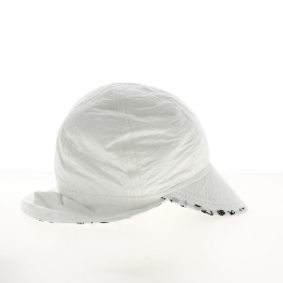 Baby Summer Cap with UV Protection Ear Guards Navy - Soway