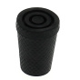Walking stick tip - Black rubber 16mm for metal walking stick