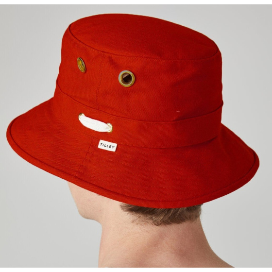 Bob-Chapeau T1 Bucket Rouge UPF 50+ - Tilley