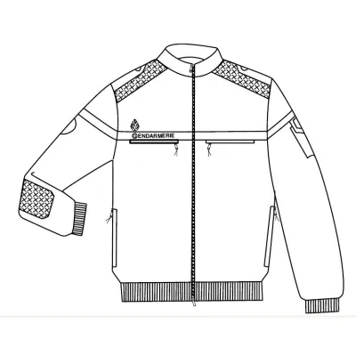 Gendarmerie fleece jacket