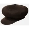 Tropic Spitfire Black Newsboy Cap - Kangol - Traclet Hat Shop Reference: 9081