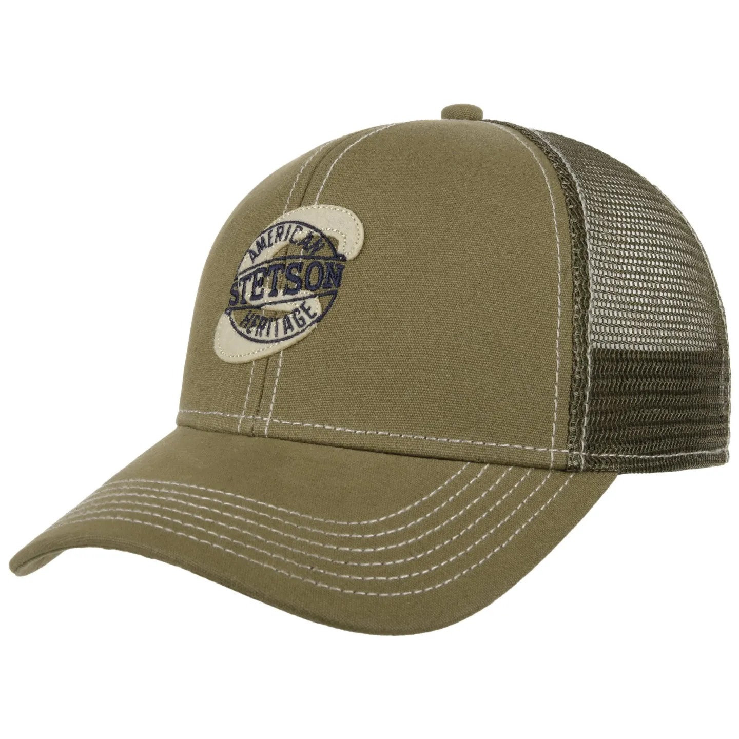 Vintage Stamp Olive Baseball Cap - Stetson Reference: 21574| Traclet Hat Shop