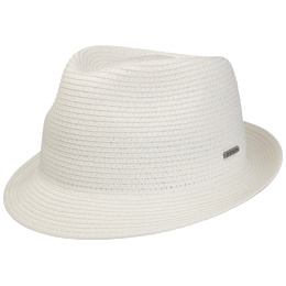 Stetson White Havana Toyo Trilby Hat UPF 40+