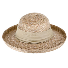 Breton-style straw hat