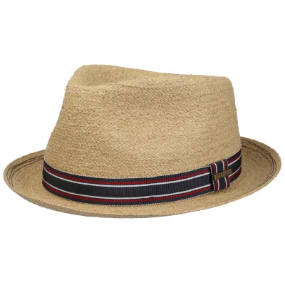 Salango Natural Straw Porkpie Hat UPF 40+ - Stetson Reference: 21584| Chapellerie Traclet