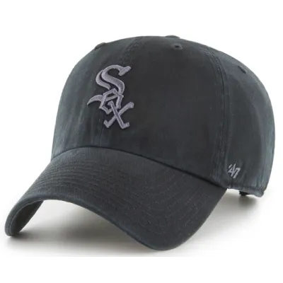 MLB Chicago SOX Black Strapback Cap - 47 Brand Reference: 21589| Chapellerie Traclet