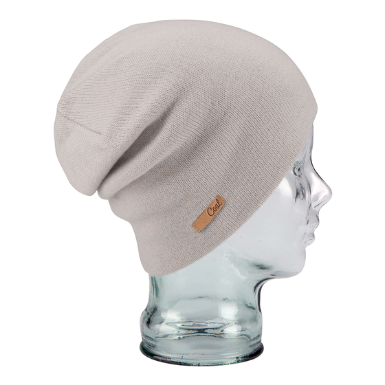The Julietta Light Grey Beanie - Coal