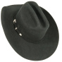 Black Wool Felt Western Cattleman Hat - American Hat Makers